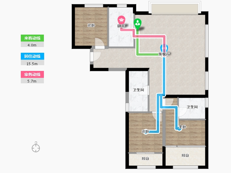 福建省-厦门市-海沧TOD璞瑞-101.60-户型库-动静线