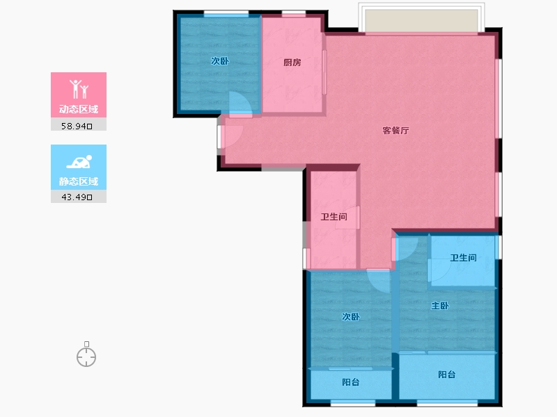 福建省-厦门市-海沧TOD璞瑞-101.60-户型库-动静分区