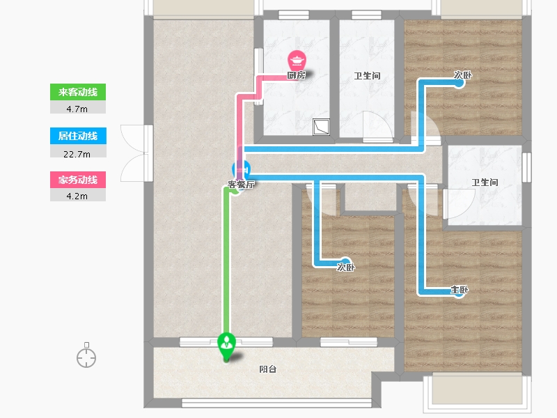 河南省-新乡市-国悦城誉府-98.51-户型库-动静线