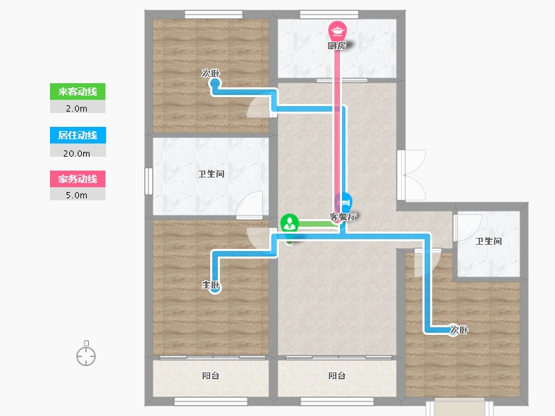 河北省-张家口市-鸿翔健康城1.2期-111.17-户型库-动静线