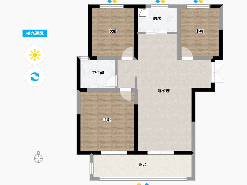 山东省-临沂市-联泰中心城-102.00-户型库-采光通风