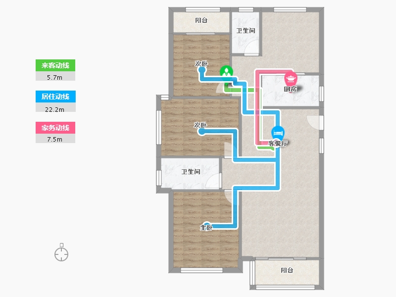 福建省-福州市-融侨玖里-122.00-户型库-动静线