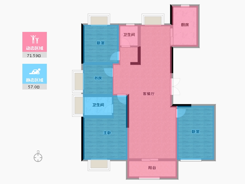 江苏省-宿迁市-海峰运河首府-114.86-户型库-动静分区