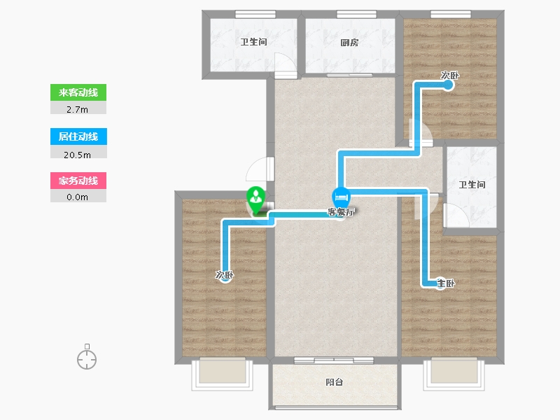 河北省-邢台市-翡翠城-102.37-户型库-动静线