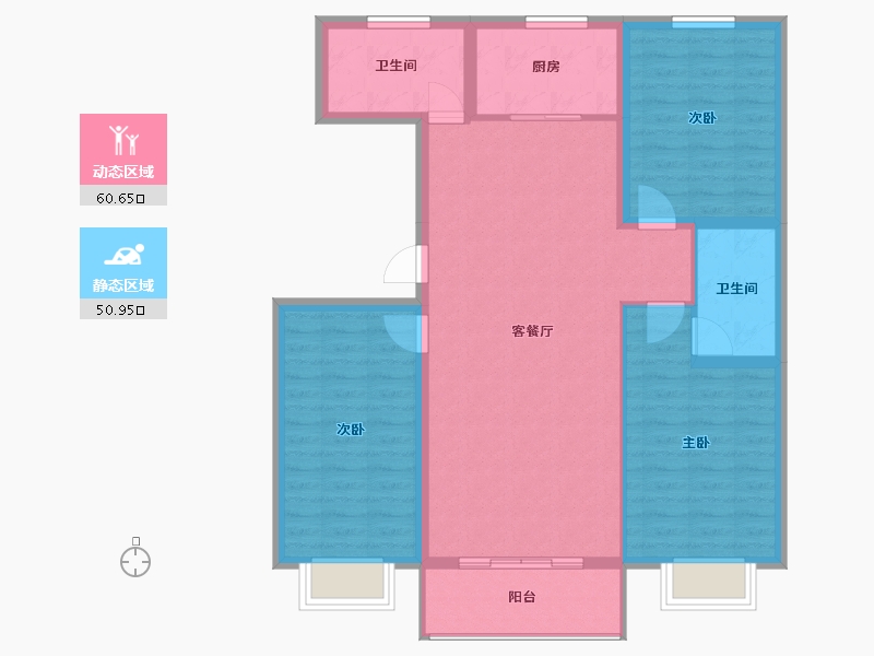 河北省-邢台市-翡翠城-102.37-户型库-动静分区