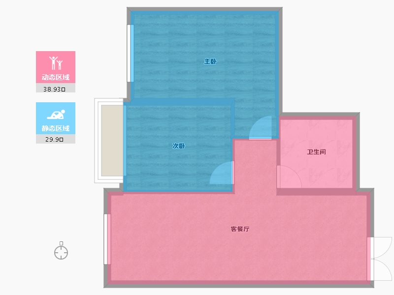 黑龙江省-哈尔滨市-福汇山水-2期-62.32-户型库-动静分区