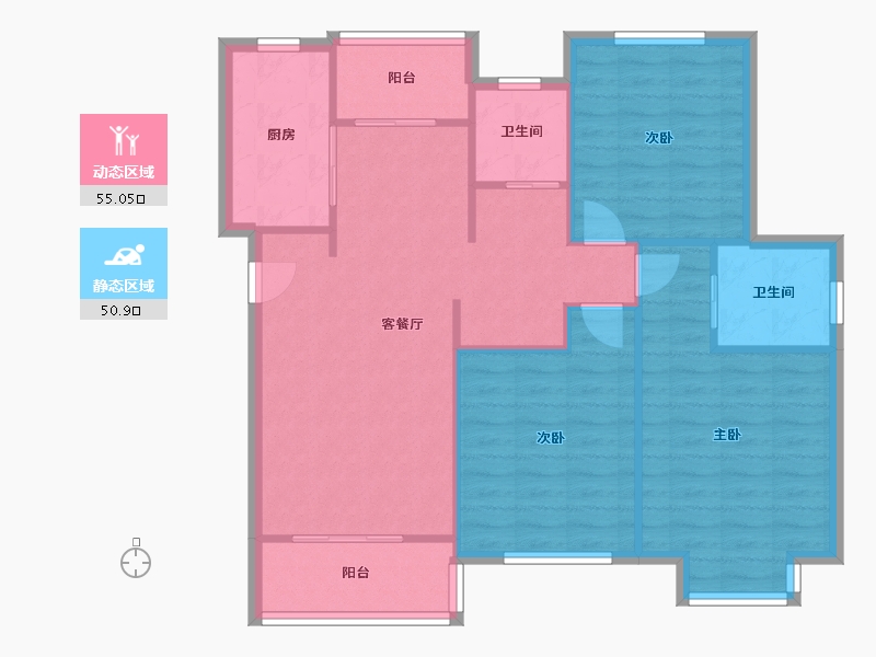 上海-上海市-翔瑞新苑-北区-159.97-户型库-动静分区