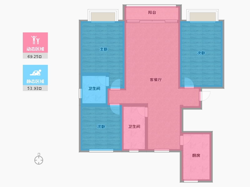 河北省-石家庄市-学府花园-110.00-户型库-动静分区