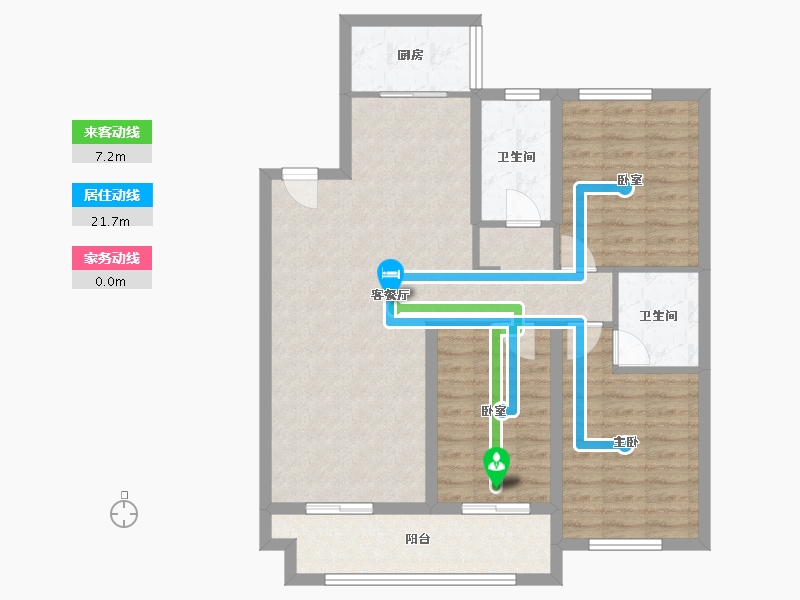 河北省-邢台市-天一华府二期-102.40-户型库-动静线