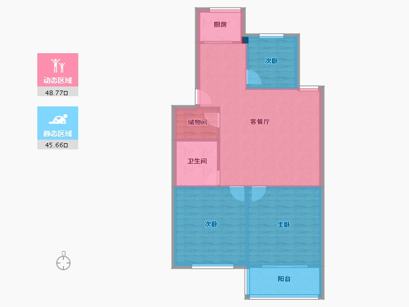 浙江省-温州市-书声组团-90.00-户型库-动静分区