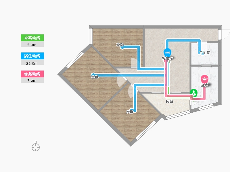 四川省-成都市-杨柳小区-83.00-户型库-动静线