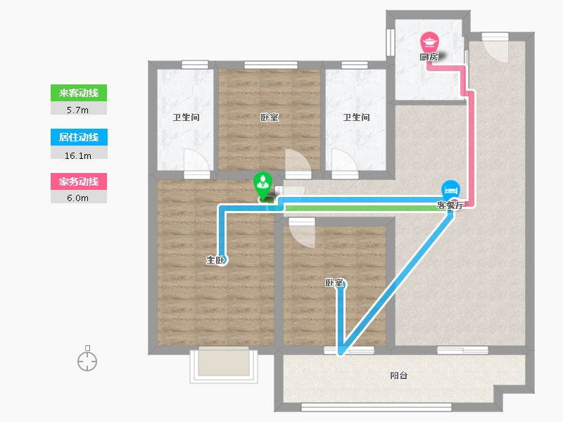 山东省-菏泽市-佳和诚园-98.40-户型库-动静线