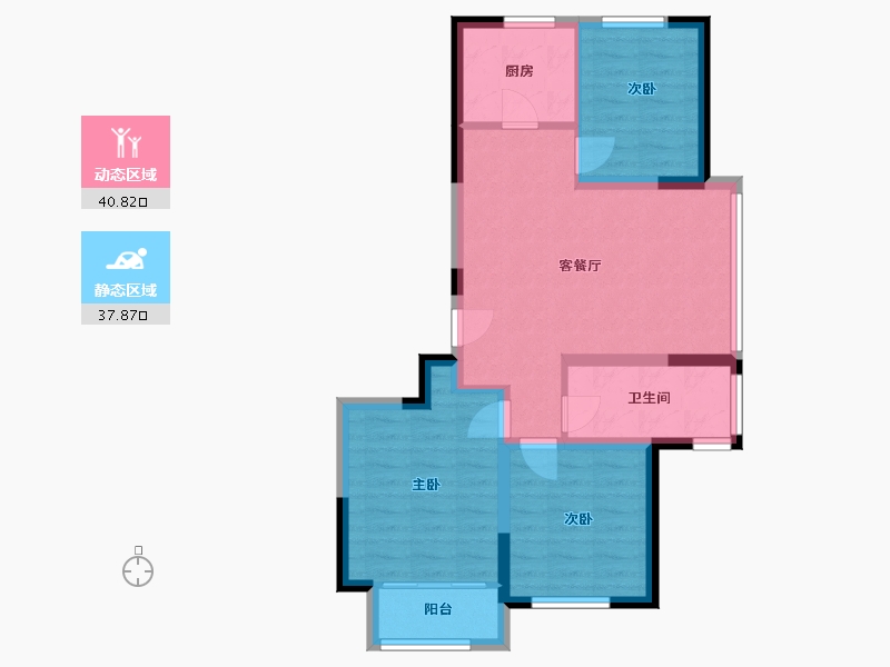 山东省-德州市-德州永锋百合新城-70.00-户型库-动静分区