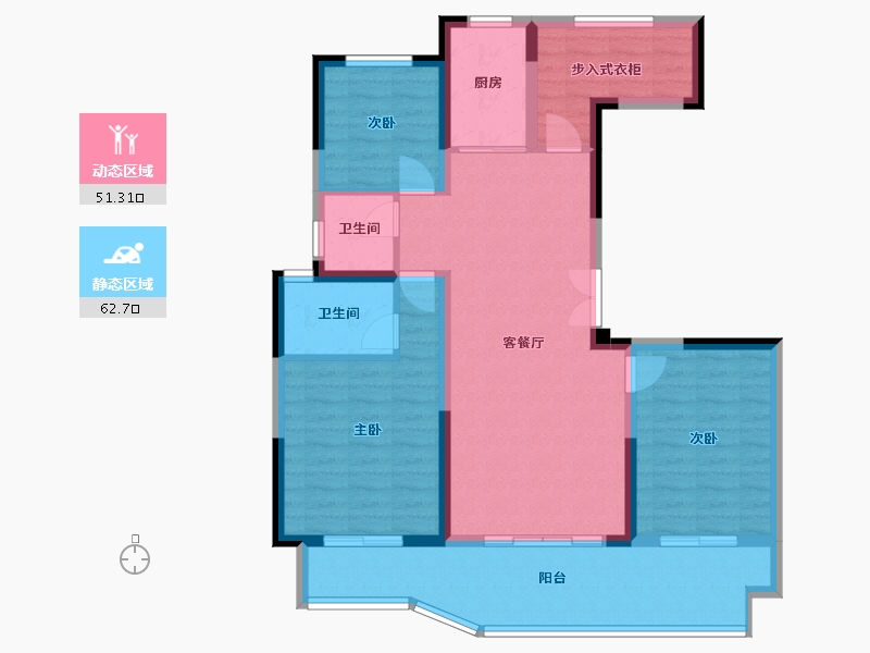 河南省-安阳市-吾悦广场-102.40-户型库-动静分区