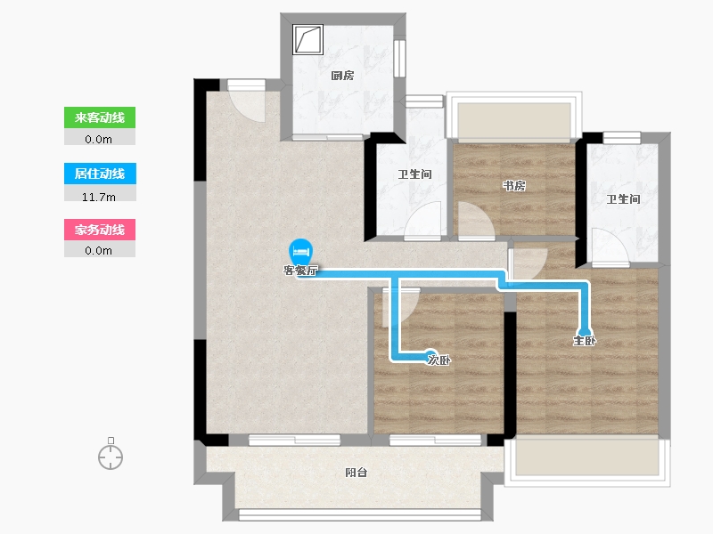 湖北省-十堰市-大家十里桃园-80.80-户型库-动静线