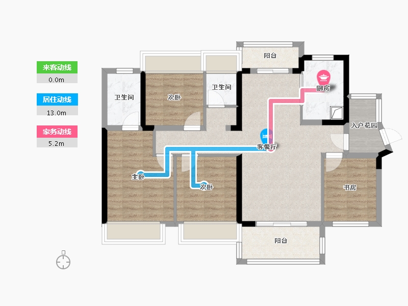 广东省-肇庆市-世茂滨江壹号-102.40-户型库-动静线