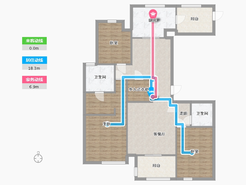 浙江省-杭州市-保利中盛府-135.00-户型库-动静线