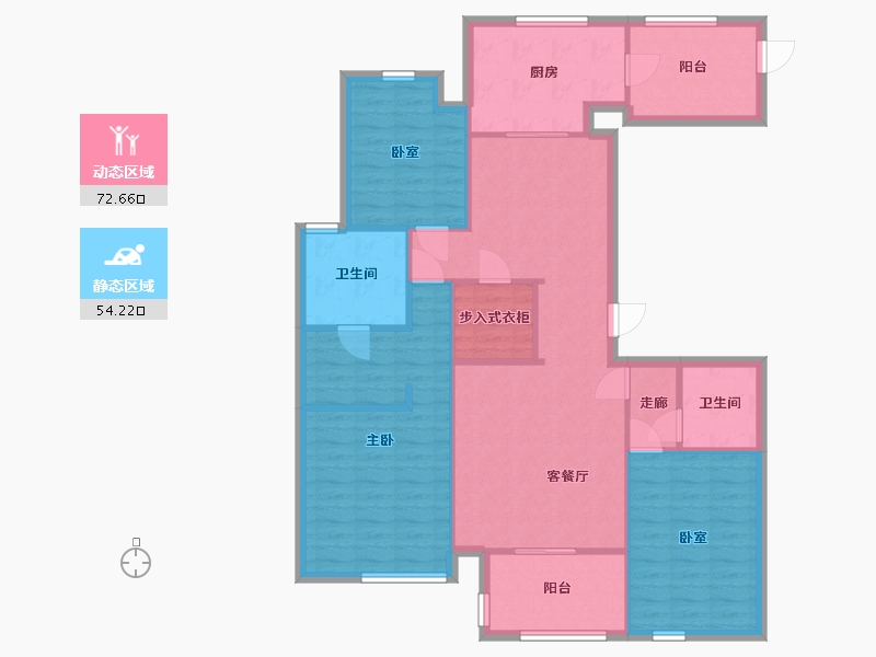 浙江省-杭州市-保利中盛府-135.00-户型库-动静分区