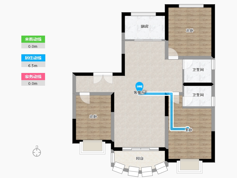 山西省-运城市-大运花园-107.88-户型库-动静线