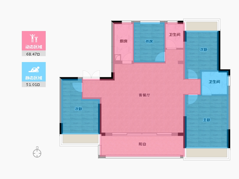 四川省-成都市-天府公园未来城-114.40-户型库-动静分区