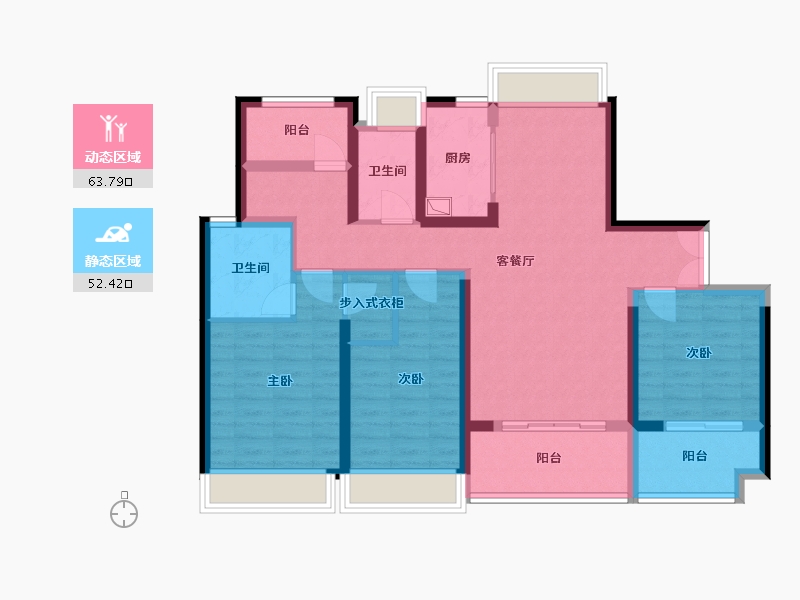 广东省-佛山市-臻稀-114.40-户型库-动静分区