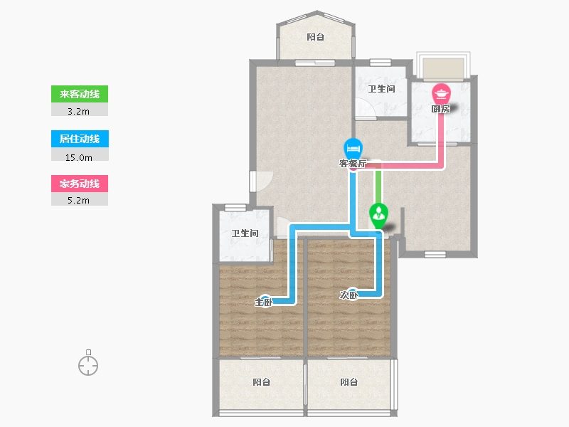 湖北省-武汉市-紫菘花园-98.00-户型库-动静线