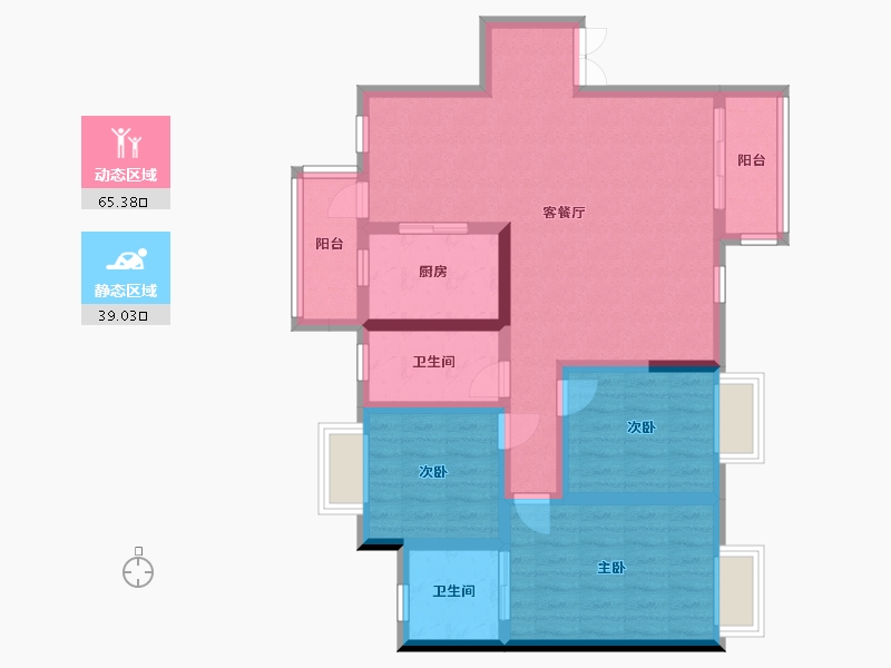 重庆-重庆市-金融街两江融府-99.00-户型库-动静分区