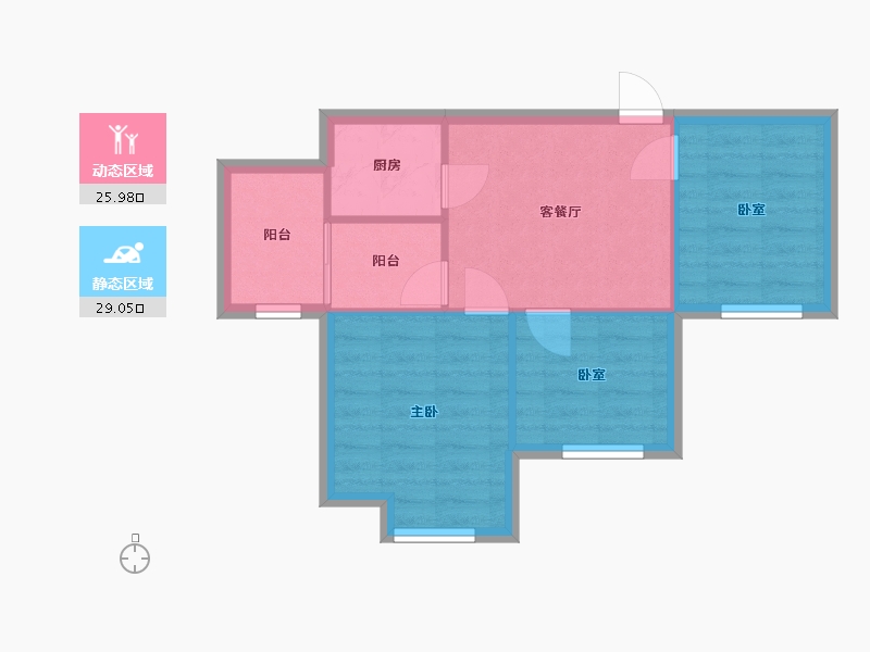 河南省-郑州市-美景天城-40.32-户型库-动静分区