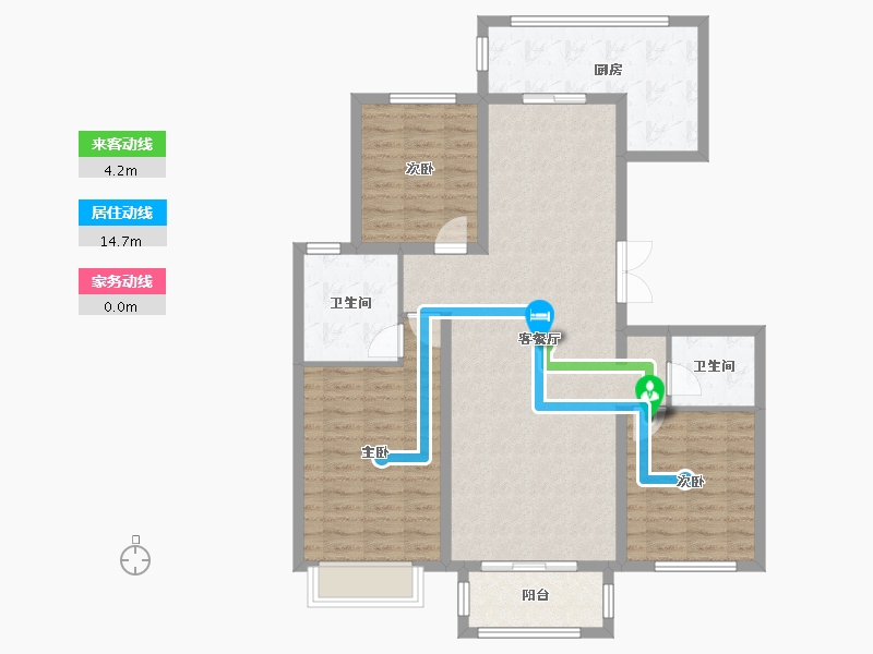 河北省-张家口市-东华御府-134.40-户型库-动静线