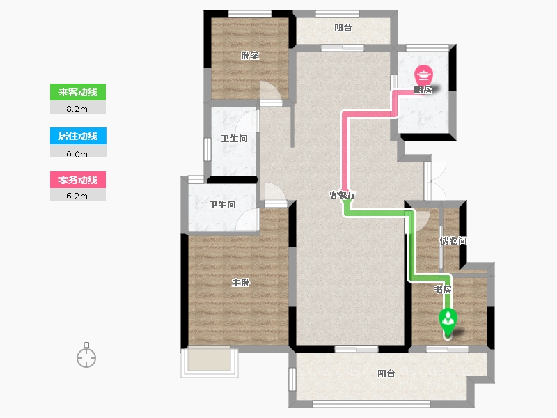 山东省-临沂市-君悦燕园-113.32-户型库-动静线