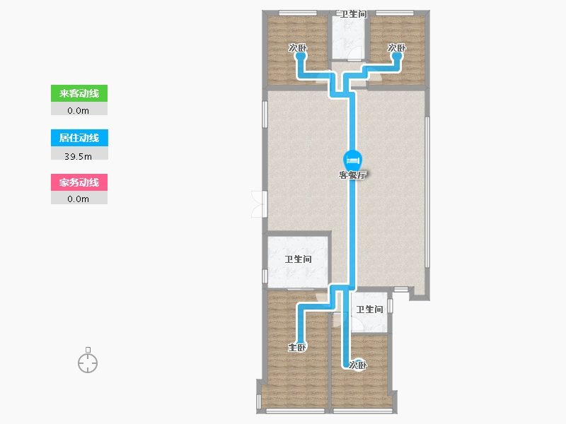 福建省-福州市-榕发麓里云筑-144.00-户型库-动静线