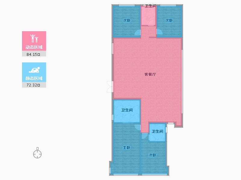 福建省-福州市-榕发麓里云筑-144.00-户型库-动静分区