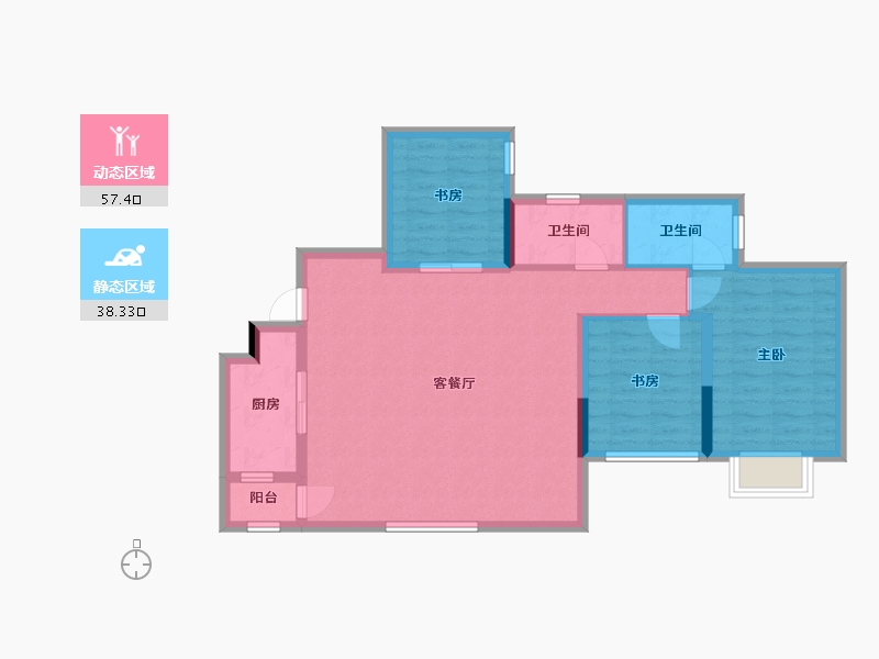 四川省-成都市-西悦云庭-86.13-户型库-动静分区