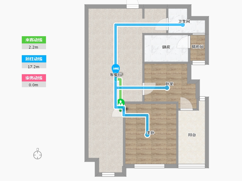 陕西省-西安市-莱安逸境-58.88-户型库-动静线