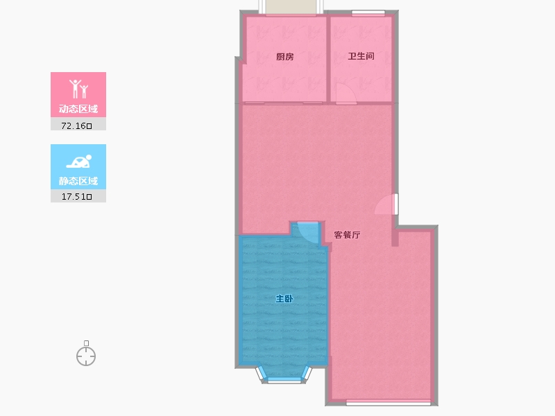 山东省-烟台市-凤凰新城-90.00-户型库-动静分区