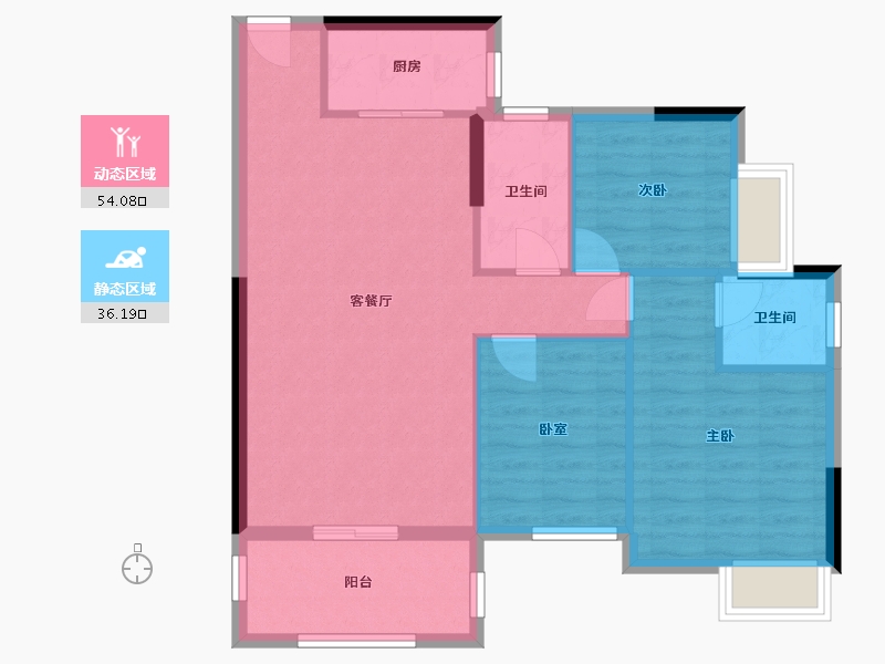 广东省-河源市-运兴豪苑-90.00-户型库-动静分区