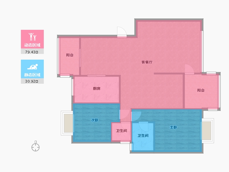 贵州省-贵阳市-天林花园-140.00-户型库-动静分区