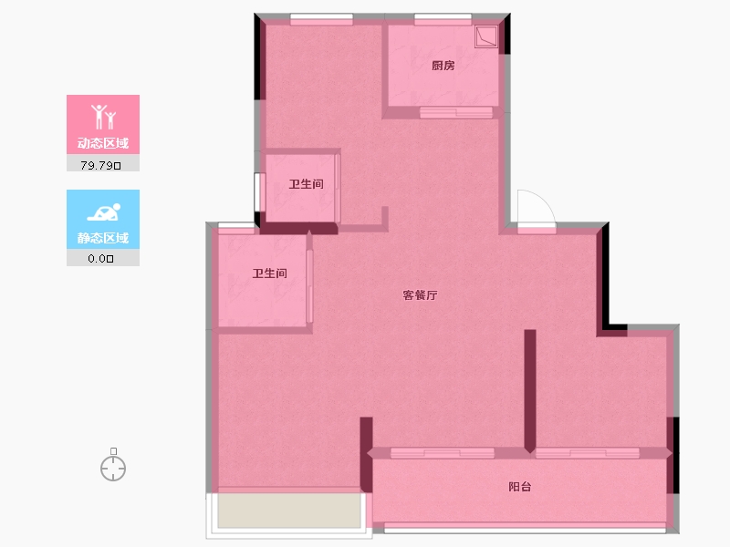 浙江省-台州市-伟星锦园-71.99-户型库-动静分区