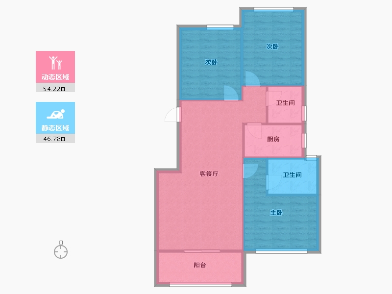 浙江省-衢州市-建工丁香里-72.41-户型库-动静分区