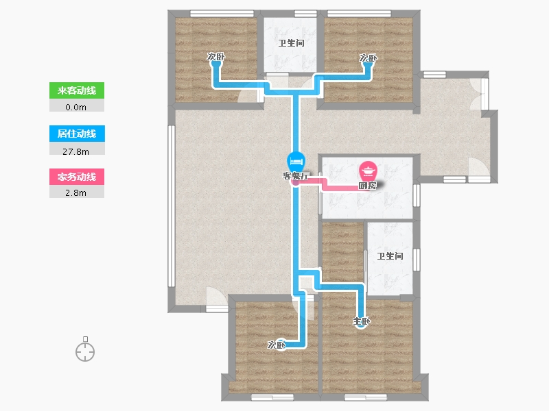 福建省-福州市-榕发麓里云筑-111.20-户型库-动静线