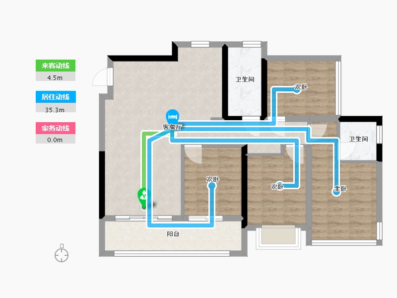 贵州省-贵阳市-建发央著和玺书香府缦云-87.12-户型库-动静线