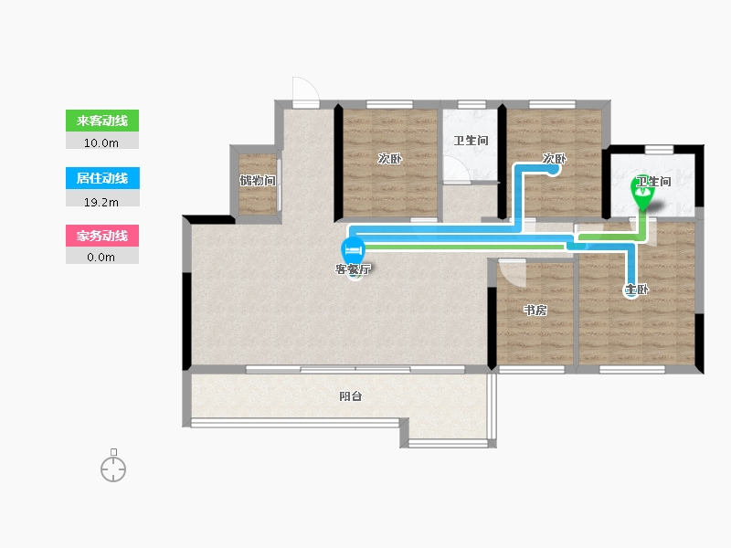 四川省-成都市-蜀道翰林府-106.09-户型库-动静线