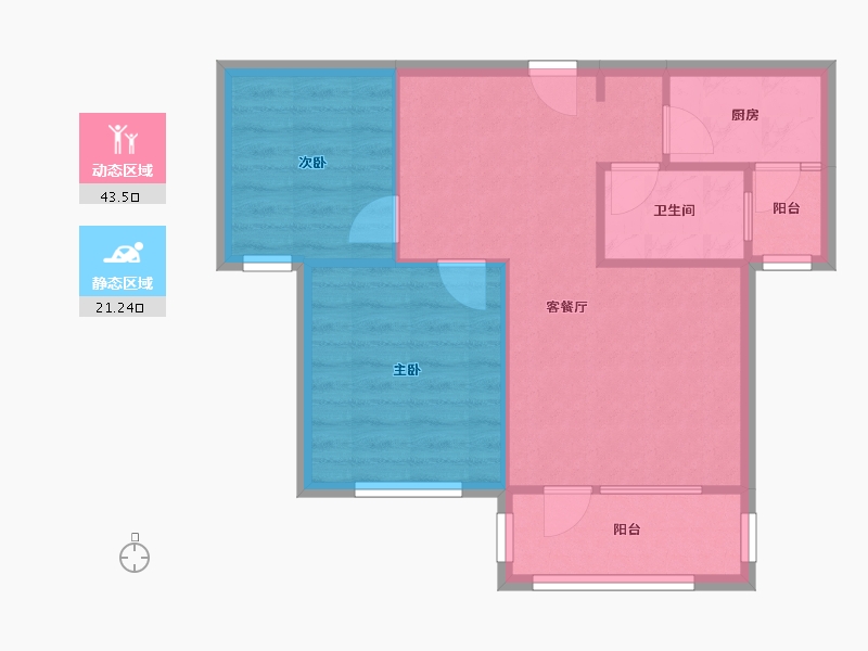 山东省-烟台市-山之韵-61.08-户型库-动静分区