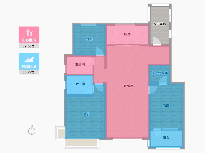 河北省-沧州市-沧兴海兴一品-110.40-户型库-动静分区