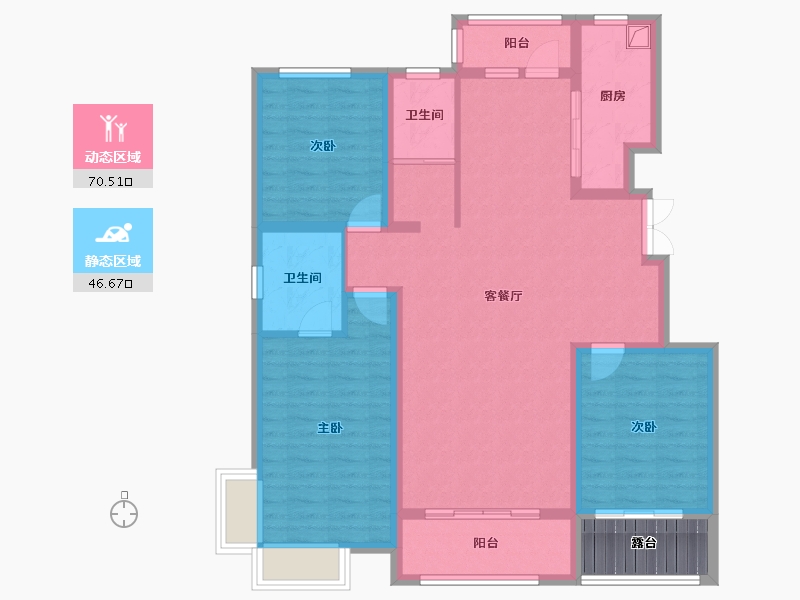 河北省-石家庄市-祥瑞城-106.40-户型库-动静分区