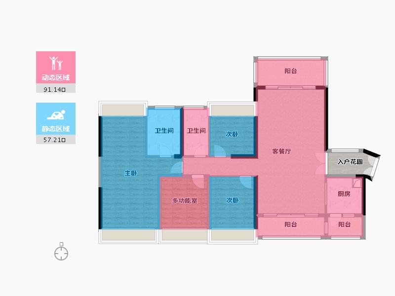 广东省-惠州市-星河丹堤(G区)-104.00-户型库-动静分区