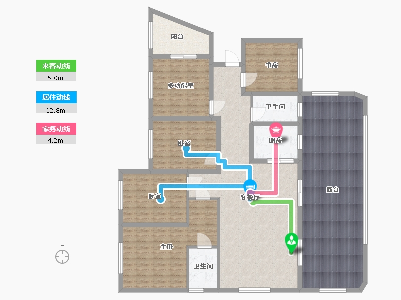 贵州省-遵义市-江山苑-106.34-户型库-动静线