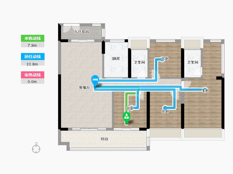 广东省-佛山市-保利江缦-114.40-户型库-动静线