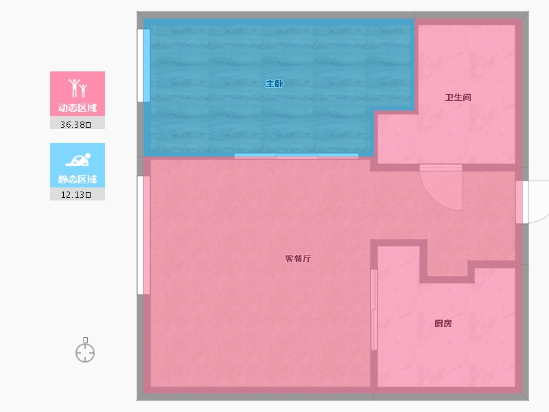 北京-北京市-红山世家-42.00-户型库-动静分区