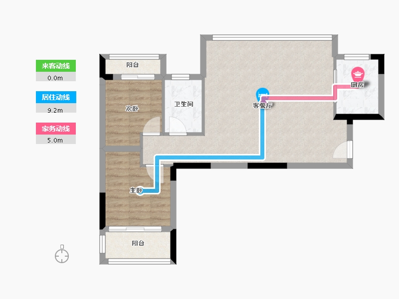 四川省-成都市-五粮液华西青城山国际康养中心-68.77-户型库-动静线